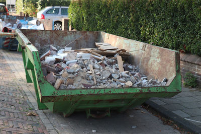 垃圾,工业垃圾箱,废金属,砖,塑胶